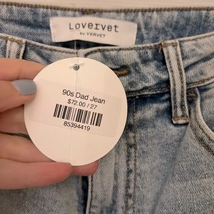 New with tags! 90s Dad Vervet Jeans. Distressed